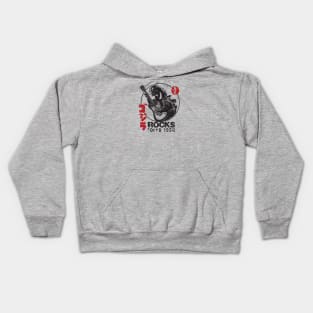 Godzilla rocks tokyo Kids Hoodie